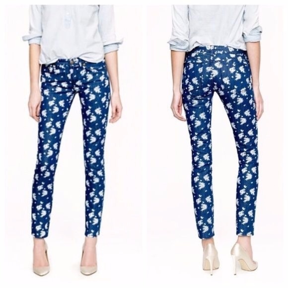 J. Crew Denim - J. Crew Cropped Matchstick Jean in Indigo Floral